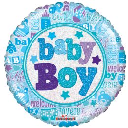 125 Wholesale 2-Side "baby Boy" Balloon