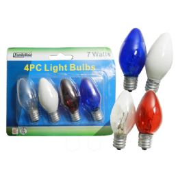 96 Units of 4pc 7 Watt Lightbulbs - Lightbulbs