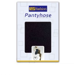 48 Wholesale Womens Panty Hose/black 95-165lb