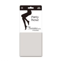 48 Wholesale Womens Panty Hose/grey 100-165lb