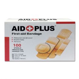 96 of 100 Count Bandage Assorted Shapes
