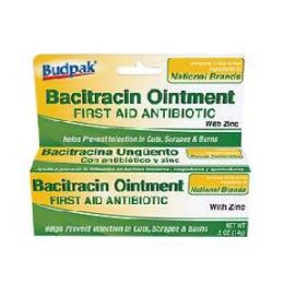 72 Pieces Budpak Bacitracin 0.5oz - Skin Care