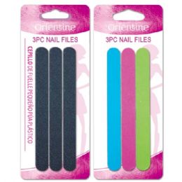 96 Pieces 3 Pack Nail File - Manicure and Pedicure Items