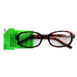 48 Wholesale Acrylic Reading Glasses With Larger, Oval Shaped Lenses (strength +1.00)