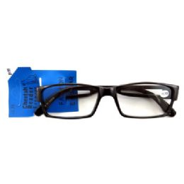 48 Wholesale Acrylic Reading Glasses With Rectangle Shaped Lenses (strength +1.75)