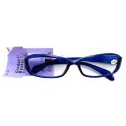 48 Wholesale Acrylic Reading Glasses With Small, Rectangle Shaped Lenses (strength +2.50)
