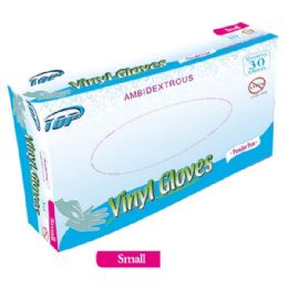 48 Wholesale Thirty Pack Vinyl Glove In Size Small