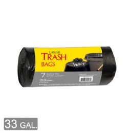 96 Pieces Trash Bag Roll Thirty Three Gallon Eight Count - Garbage & Storage Bags