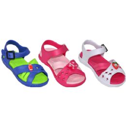 48 Pairs Toddlers Assorted Color Sandal - Toddler Footwear