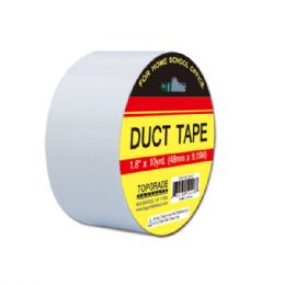 72 Wholesale Duct Tape/silver 1.8"x10 Yard