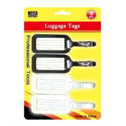 96 Wholesale Four Pack Luggage Tag