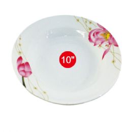 96 Pieces 10"deep Melamine Plate - Plastic Bowls and Plates