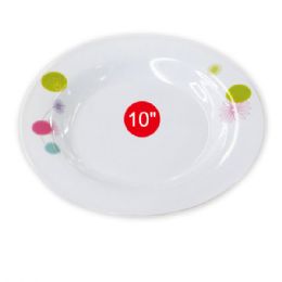 96 Pieces 10"deep Melamine Plate - Plastic Bowls and Plates