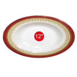 96 Wholesale 12"melamine Oval Plate
