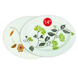 48 Pieces 14" Melmine Plate - Plastic Bowls and Plates