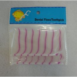 72 Units of 50 Piece Dental Floss Toothpicks - Toothpicks