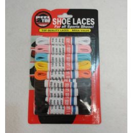 72 Pairs 9 Pack 39" Round Shoe Laces [assortment] - Footwear Accessories