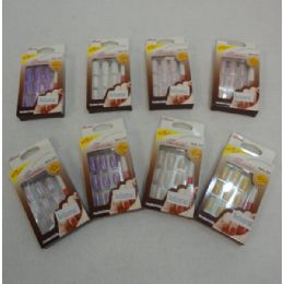 72 Wholesale Artificial Nails [shimmering]