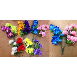48 Wholesale 7 Head Peony Plastic Flower