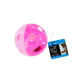72 Wholesale Large Cat Ball Toy With Bell