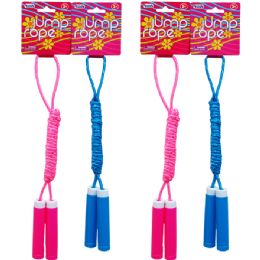 72 of Skipping Jump Rope W/ Pegable Tag, 2 Assrt Clrs