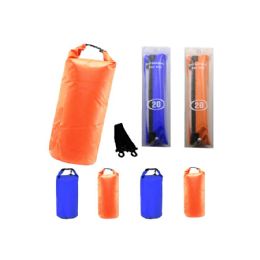 12 Wholesale Camping 002 Waterproof Bag 20 Liter Orange