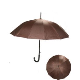 24 Units of Brown Umbrella - Umbrellas & Rain Gear