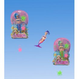 96 Wholesale Mermaid With Light In Blister Card Assorted