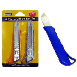 96 Wholesale 2 Pack Utility Cutter Knife