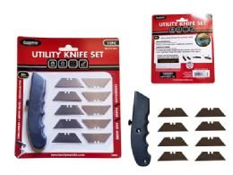 96 Units of 11 Piece Utility Knife Set - Tool Sets
