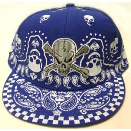 72 Wholesale Skull Fitted Cap