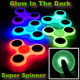 96 Wholesale Glow & Long Lastig Spinner