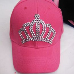 48 Pieces Kids Crown Studded Cap - Kids Baseball Caps