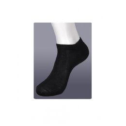 216 Wholesale Kids Black Low Cut Sports Socks Size 6-8
