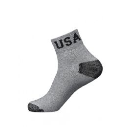 120 Wholesale Men's Low Cut Sport Ankle Socks Usa Logo Size 10-13