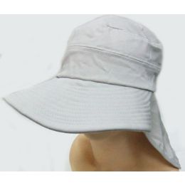 36 Wholesale Wide Rim Back Flap Hat