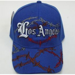 144 Wholesale Barbed Wire Los Angeles Cap