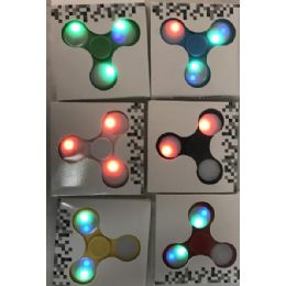 24 Wholesale Light Up Fidget Spinner Assorted