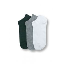 Women's Casual Everyday Spandex Ankle Socks Black, White&gray