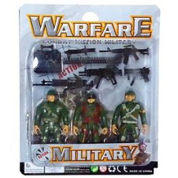 60 Wholesale 10 Piece Warfare Military Play Sets.