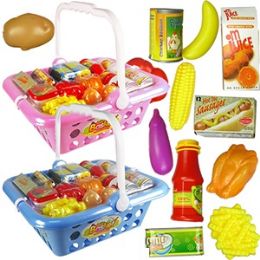 12 Wholesale 22 Piece Shopping Basket Play Sets