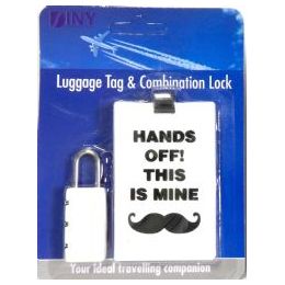 48 Pieces Luggage Tag And Combination Lock Travel Set - Padlocks and Combination Locks