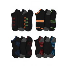 120 Wholesale Boy's Low Cut Sports Socks Size 9-11