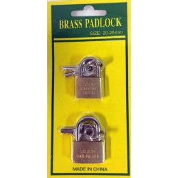 24 Wholesale Wholesale Small Brass Padlock