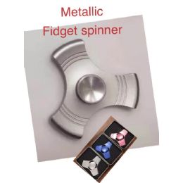 12 Wholesale Fidget SpinneR--Metallic