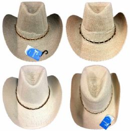24 Pieces Summer Mesh Cowboy Hat - Cowboy & Boonie Hat