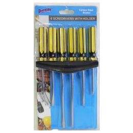 48 Pieces Wholesale 6 Piece Screwdriver Set With Holder - Screwdrivers and Sets
