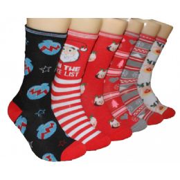 360 Pairs Women's Christmas Crew Socks - Womens Crew Sock