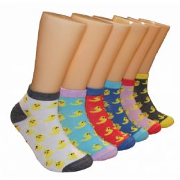 480 Wholesale Women's Duckies Low Cut Ankle Socks