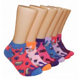 480 Wholesale Women's Pb&j Low Cut Ankle Socks